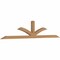 Ekena Millwork Richland Timber Gable Bracket, Western Red Cedar, 108"W x 22"H x 3 1/2"D x 3 1/2"F, 5/12 Pitch GBW108X22X0404RIC00SWR - alternate 3